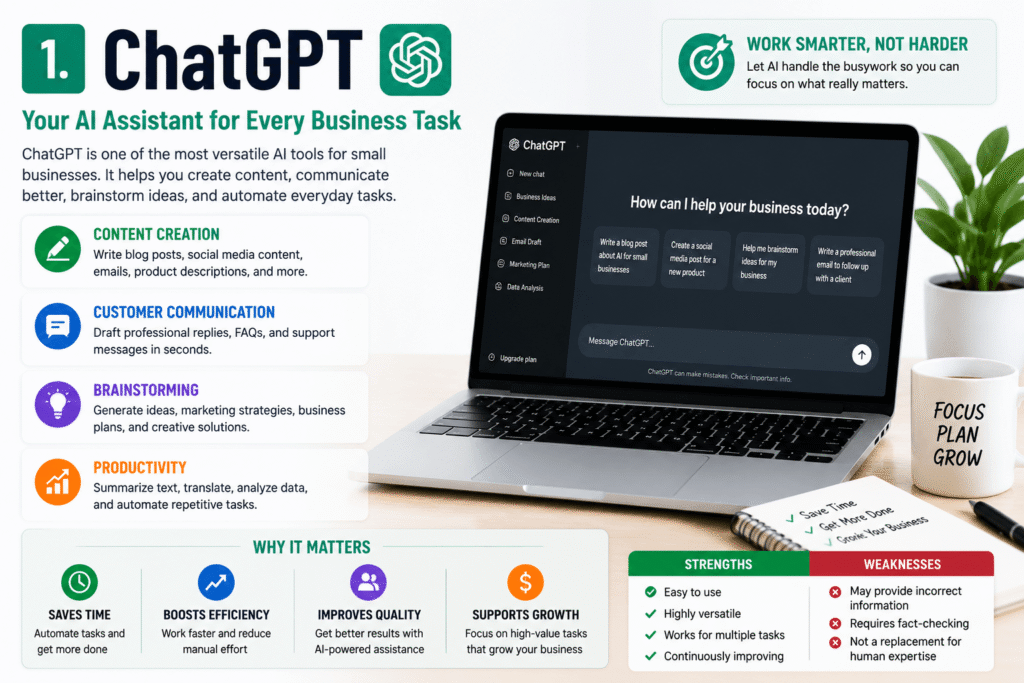 ChatGPT for small business productivity