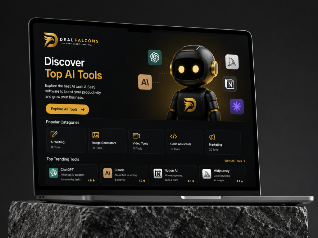 DealFalcons AI tools directory for software discovery