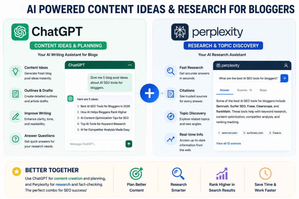 ChatGPT and Perplexity for SEO research and content planning
