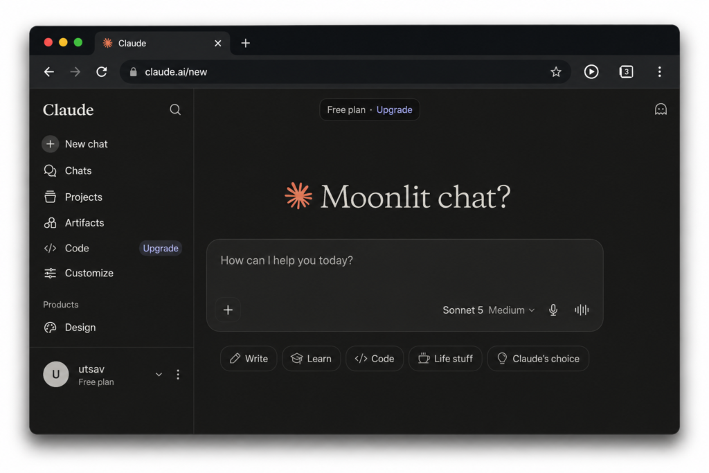 Claude AI workspace for long-form writing